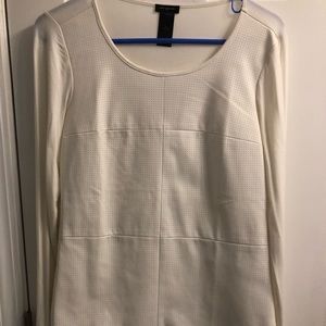 Top with front leather panel